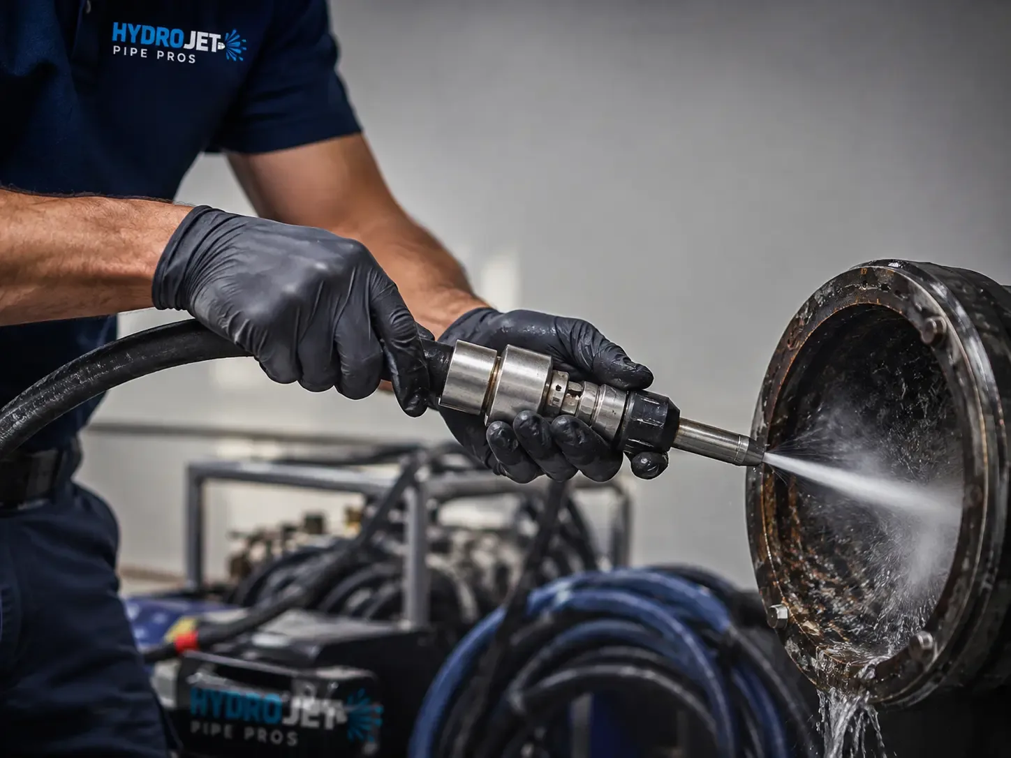 Hydro Jet Pipe Descaling in Drums, PA